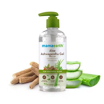 Mamaearth Aloe Ashwagandha Gel For Youthful Glow - 300 ml