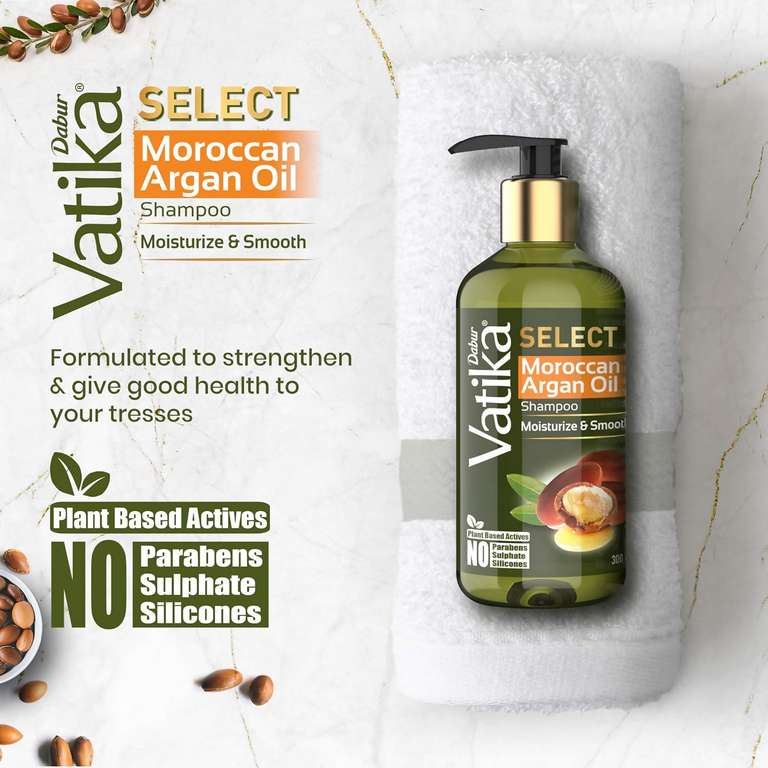 Dabur Vatika Select Moroccan Argan Oil Shampoo - 300 ml