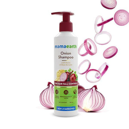 Mamaearth Onion Shampoo For Hair Fall Care - 180 ml - Pack of 1