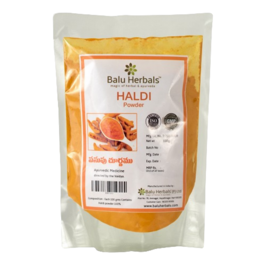Balu Herbals Turmeric (Pasupu) Powder - 100 gm
