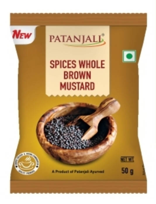 Patanjali Whole Brown Mustard - 50 gm