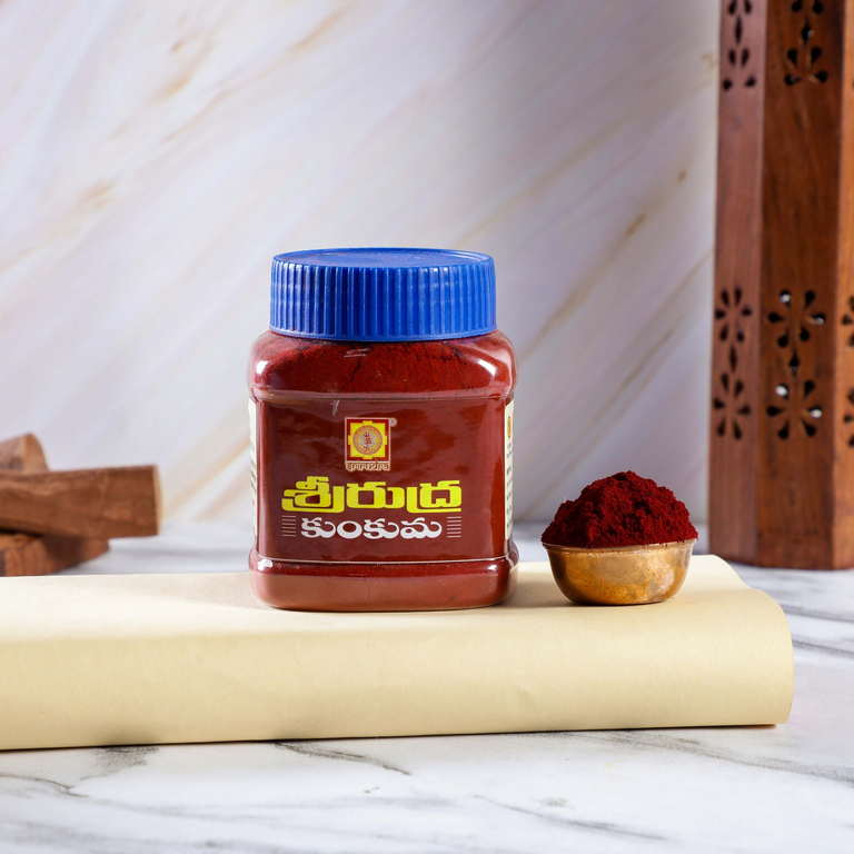 Sri Rudra Kumkum Jar - 60 gm - Pack of 5