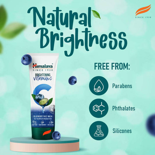 Himalaya Herbals Brightening Vitamin C Blueberry Face Wash - 50 ml