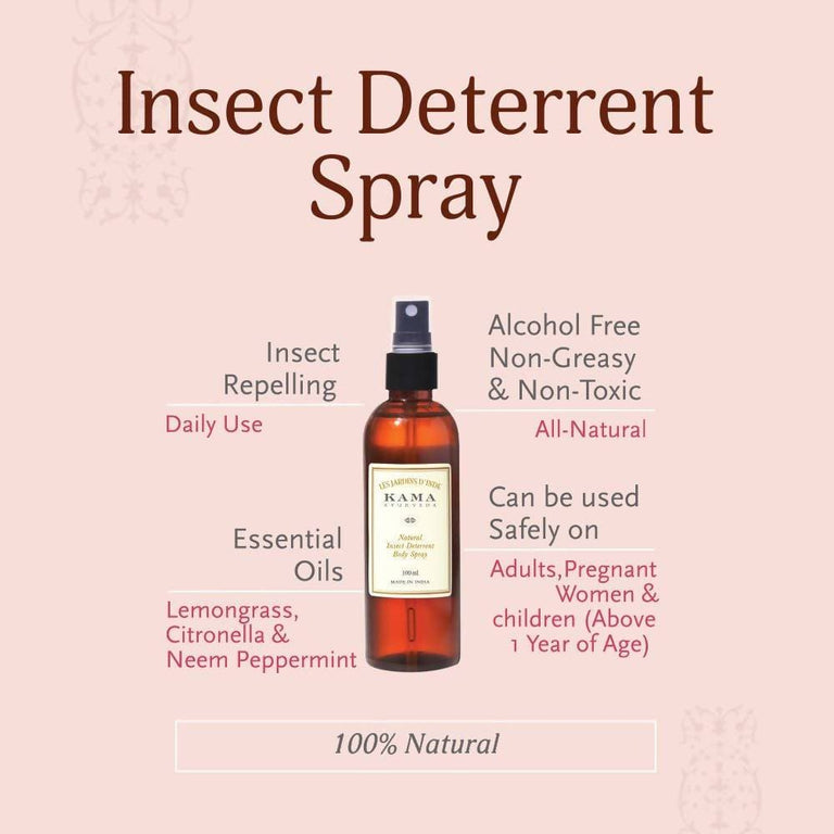 Kama Ayurveda Natural Insect Deterrent Body Spray 100ml - 100 ml