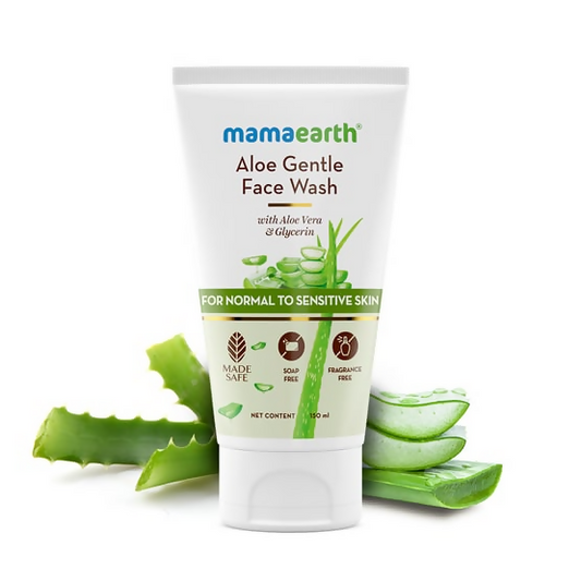 Mamaearth Aloe Gentle Face Wash for Normal to Sensitive Skin - 150 ml