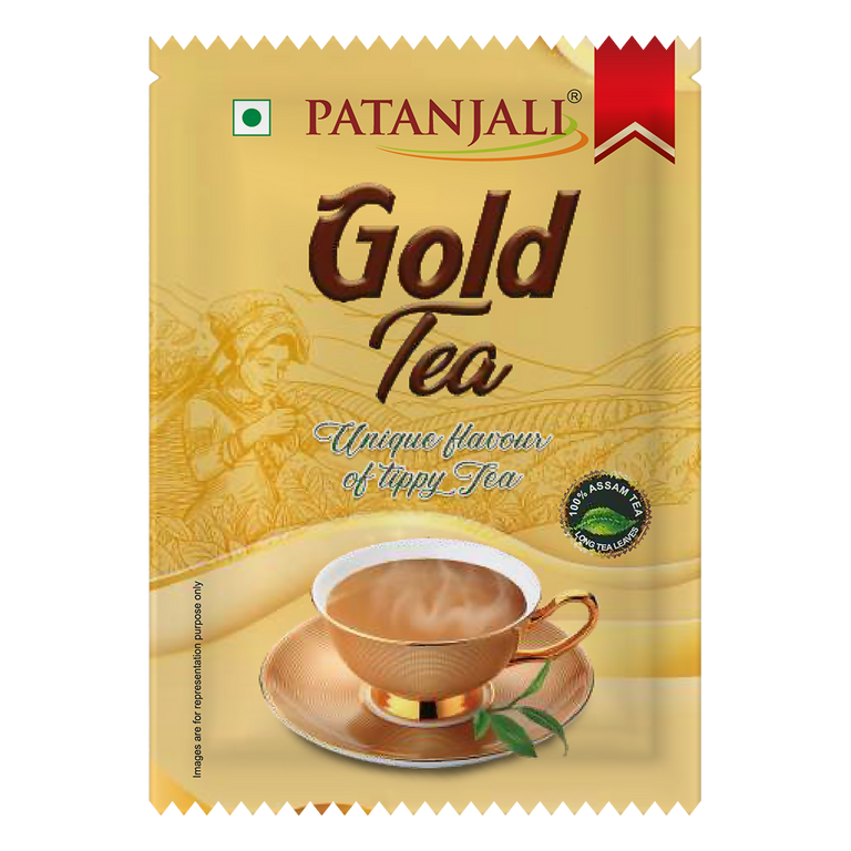 Patanjali Gold Tea - (MT) - 19 gm - Pack of 10