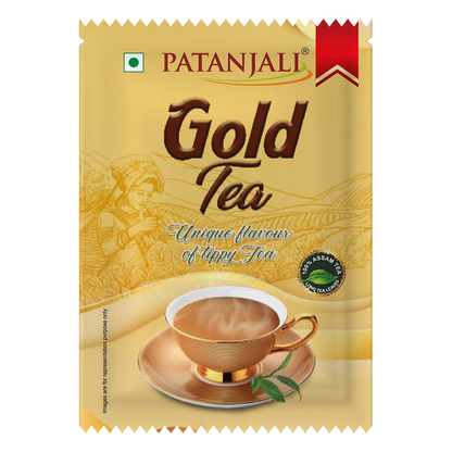 Patanjali Gold Tea - (MT) - 19 gm - Pack of 10