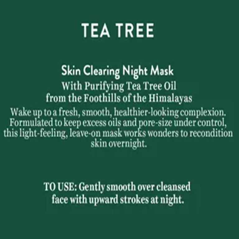 Biotique Advanced Organics Tea Tree Skin Clearing Night Mask