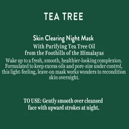 Biotique Advanced Organics Tea Tree Skin Clearing Night Mask