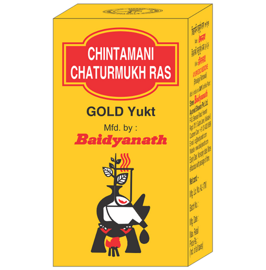 Baidyanath Chintamani Chaturmukh Ras Gold Yukt - 5 tabs