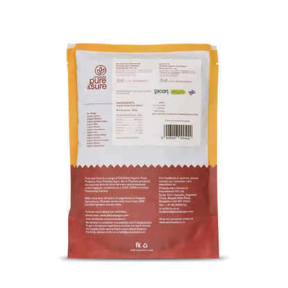 Pure & Sure Green Gram Whole Traditional Organic Pulses - 500 gm