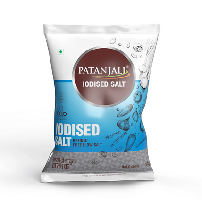Patanjali Iodized Namak - 1 kg - Pack of 2