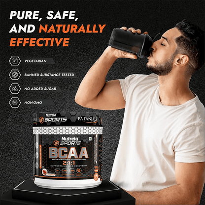 Patanjali Nutrela Sports BCAA Powder (Watermelon Flavour) - 300 gm