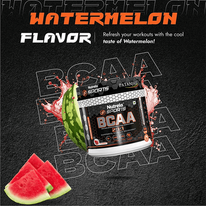 Patanjali Nutrela Sports BCAA Powder (Watermelon Flavour) - 300 gm