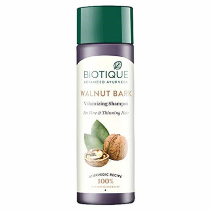 Biotique Advanced Ayurveda Bio Walnut Bark Volumizing Shampoo For Fine & Thinning Hair - 120 ml