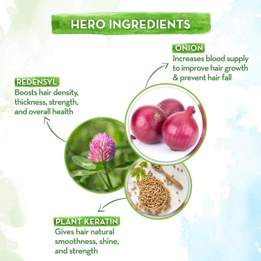 Mamaearth Onion Hair Oil and Onion Shampoo For Hair Fall Control - Combo