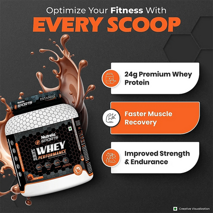 Patanjali Nutrela Sports Whey Performance (Choc-irish) - 1 kg