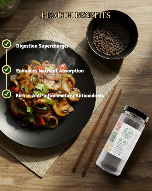IKAI Natural Black Pepper Whole - 100 gm