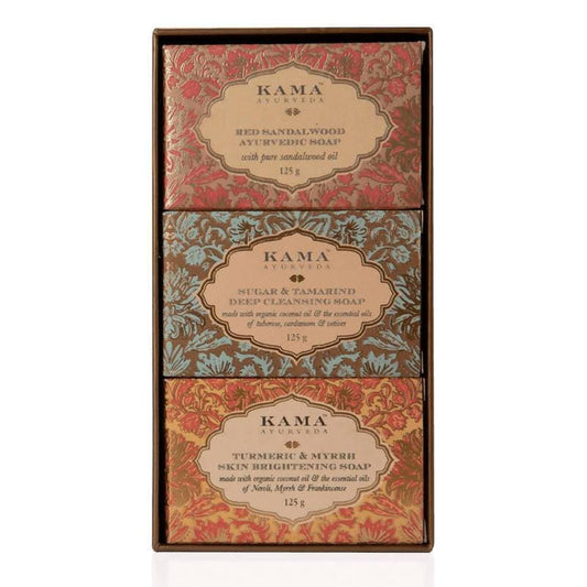 Kama Ayurveda Three Traditional Treatment Soap Box - 420 gm