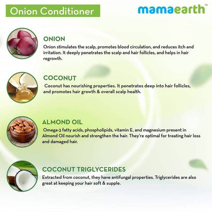 Mamaearth Onion Conditioner For Hair Fall Control - 100 ml