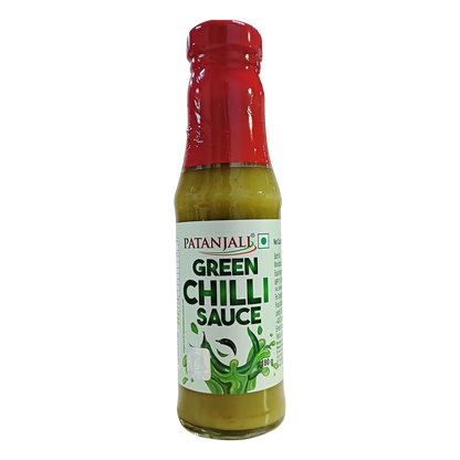Patanjali Green Chilli Sauce - 180 gm - Pack of 2