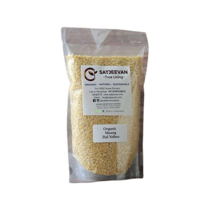 Satjeevan Organic Moong Dal Yellow - 500 gm