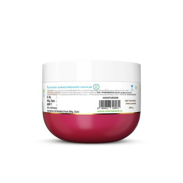 Mamaearth Beetroot Hydraful Light Moisturizing Cream with Beetroot & Hyaluronic Acid For Hydrated Pink Glow - 200 gm