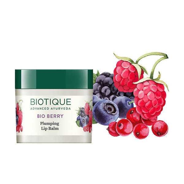 Biotique Advanced Ayurveda Bio Berry Plumping Lip Balm - 12 gm