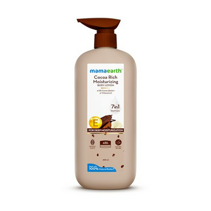 Mamaearth Cocoa Rich Moisturizing Body Lotion with Cocoa Butter & Vitamin E - 400 ml