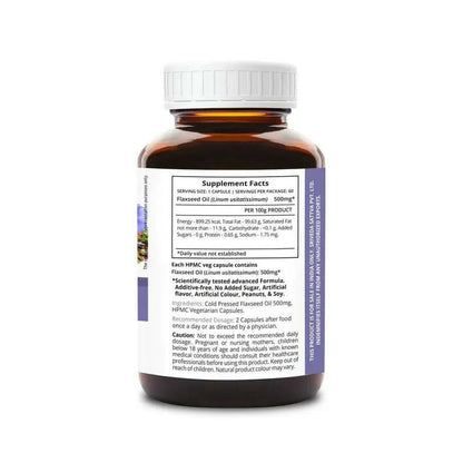 Sri Sri Tattva Supasupp Flaxseed Oil Capsules - 60 caps