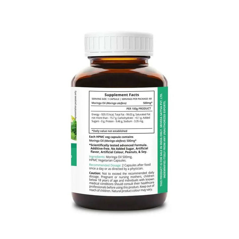 Sri Sri Tattva Supasupp Moringa Oil Capsules - 60 tabs