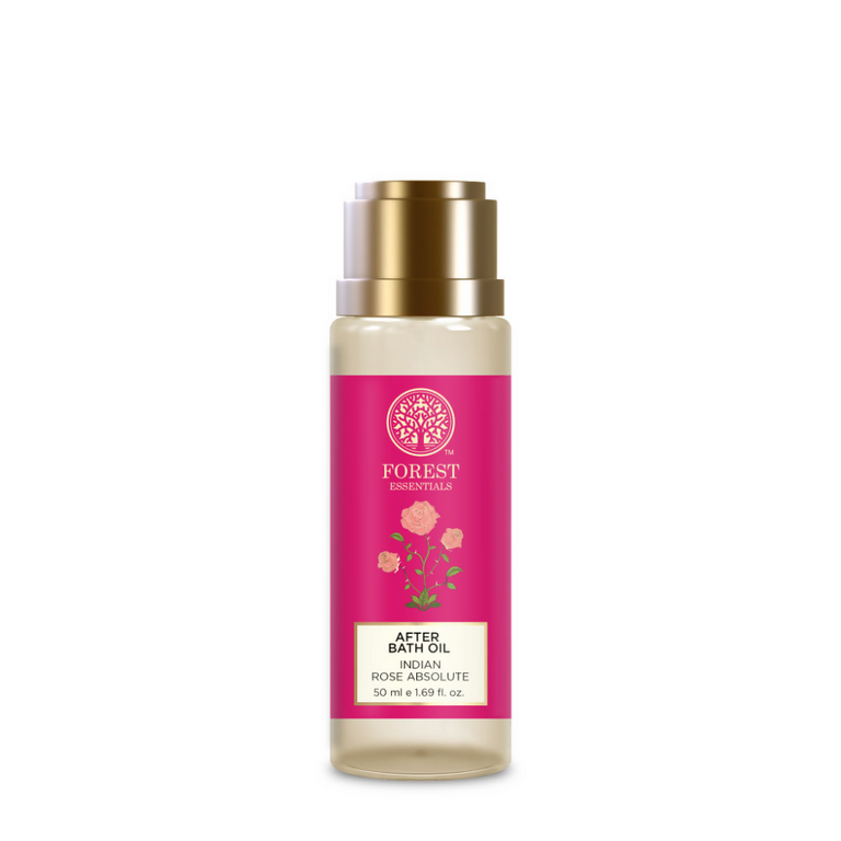 Forest Essentials After Bath Oil Indian Rose Absolute - Nourishing After Shower Body Oil - 50 ml