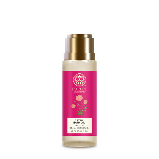 Forest Essentials After Bath Oil Indian Rose Absolute - Nourishing After Shower Body Oil - 50 ml