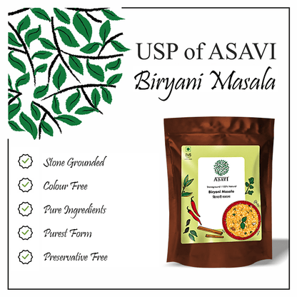 Asavi Stone Grounded Biryani Masala - 250 gm