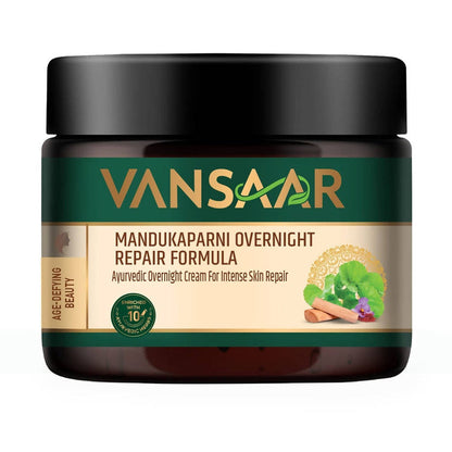 Vansaar Mandukaparni Overnight Repair Formula Cream - 50 gm