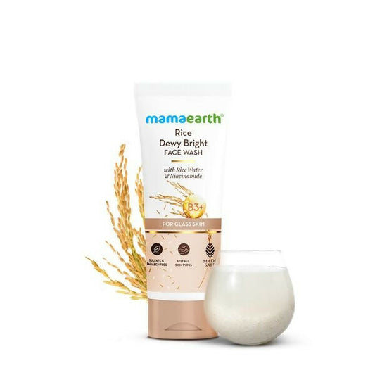 Mamaearth Rice Dewy Bright Face Wash With Rice Water & Niacinamide for Glass Skin - 200 ml