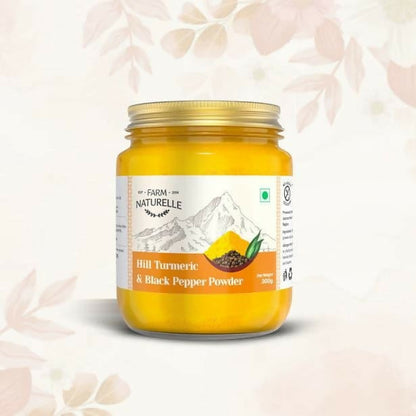 Farm Naturelle Mountain Turmeric Powder High Curcumin with Black Pepper - 100 gm