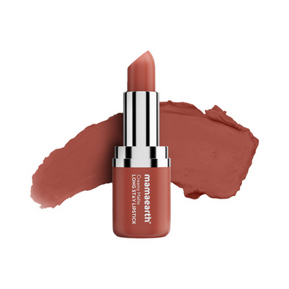 Mamaearth Creamy Matte Long Stay Lipstick - Apricot Taupe - 4.2 gm
