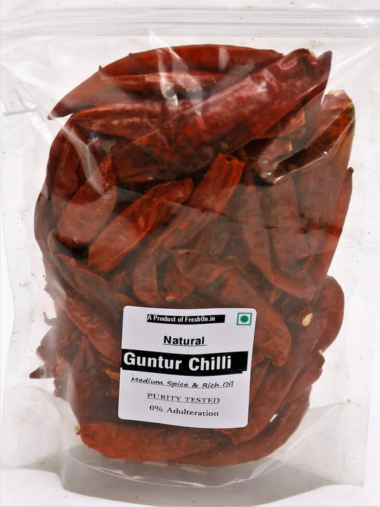 Freshon Guntur Chilli Natural - 100 gm