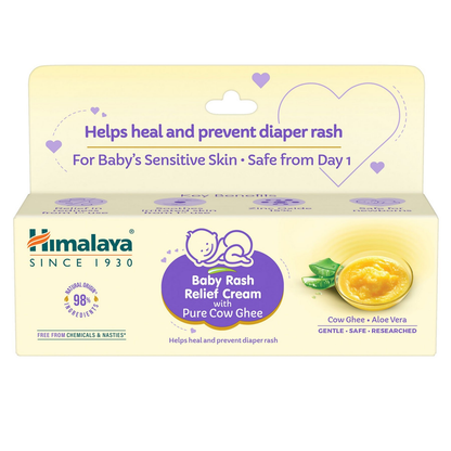 Himalaya Herbals Baby Rash Relief Cream with Pure Cow Ghee - 20 gm