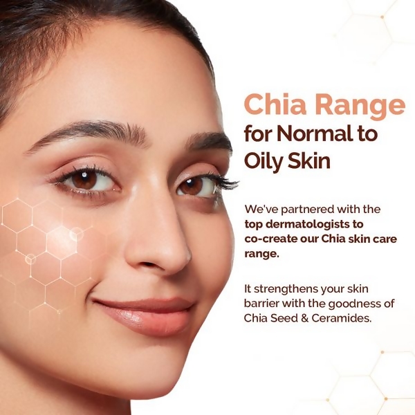 Mamaearth Chia Oil-Free Face Wash with Chia Seed & Ceramides for Normal to Oily Skin - 100 ml