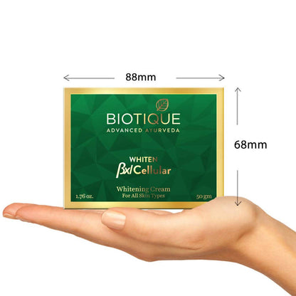 Biotique Advanced Ayurveda Bxl Cellular Whitening Cream For All Skin Types - 50 gm