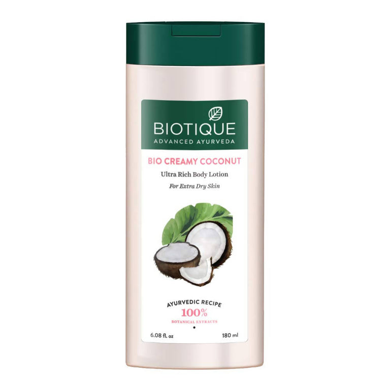 Biotique Bio Creamy Coconut Ultra Rich Body Lotion - 180 ml