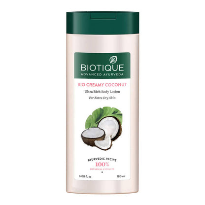 Biotique Bio Creamy Coconut Ultra Rich Body Lotion - 180 ml