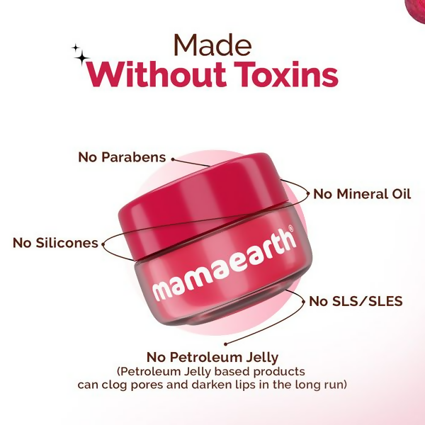 Mamaearth Beetroot Moisture Therapy Lip Balm with Beetroot & Hyaluronic Acid For Dry & Chapped Lips - 15 gm