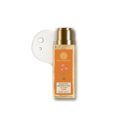 Forest Essentials Silkening Shower Wash Lime Saffron & Oudh - 50 ml