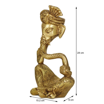 Devlok Vighnaharta Ganpati Pital Murti Idol