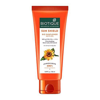Biotique Advanced Ayurveda Sun Shield Sunflower Matte Gel - 50 ml
