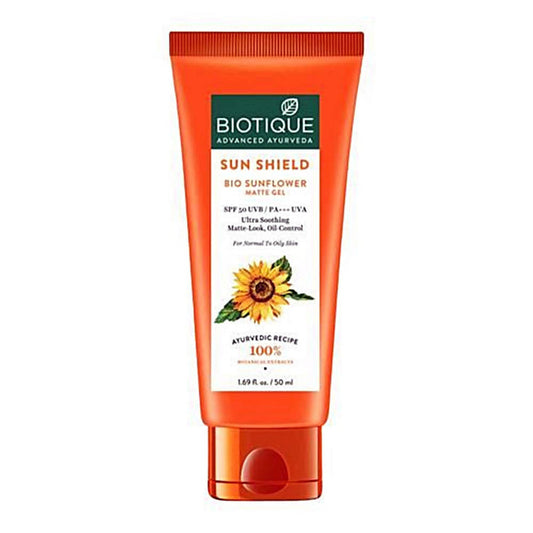 Biotique Advanced Ayurveda Sun Shield Sunflower Matte Gel - 50 ml