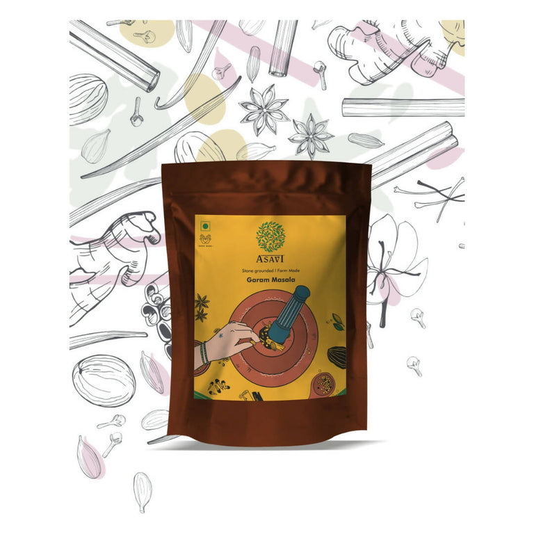 Asavi Stone Grounded Garam Masala Powder - 250 gm